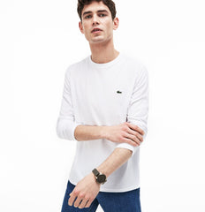 Crew Neck Pima Cotton Jersey T-shirt | Lacoste Mens