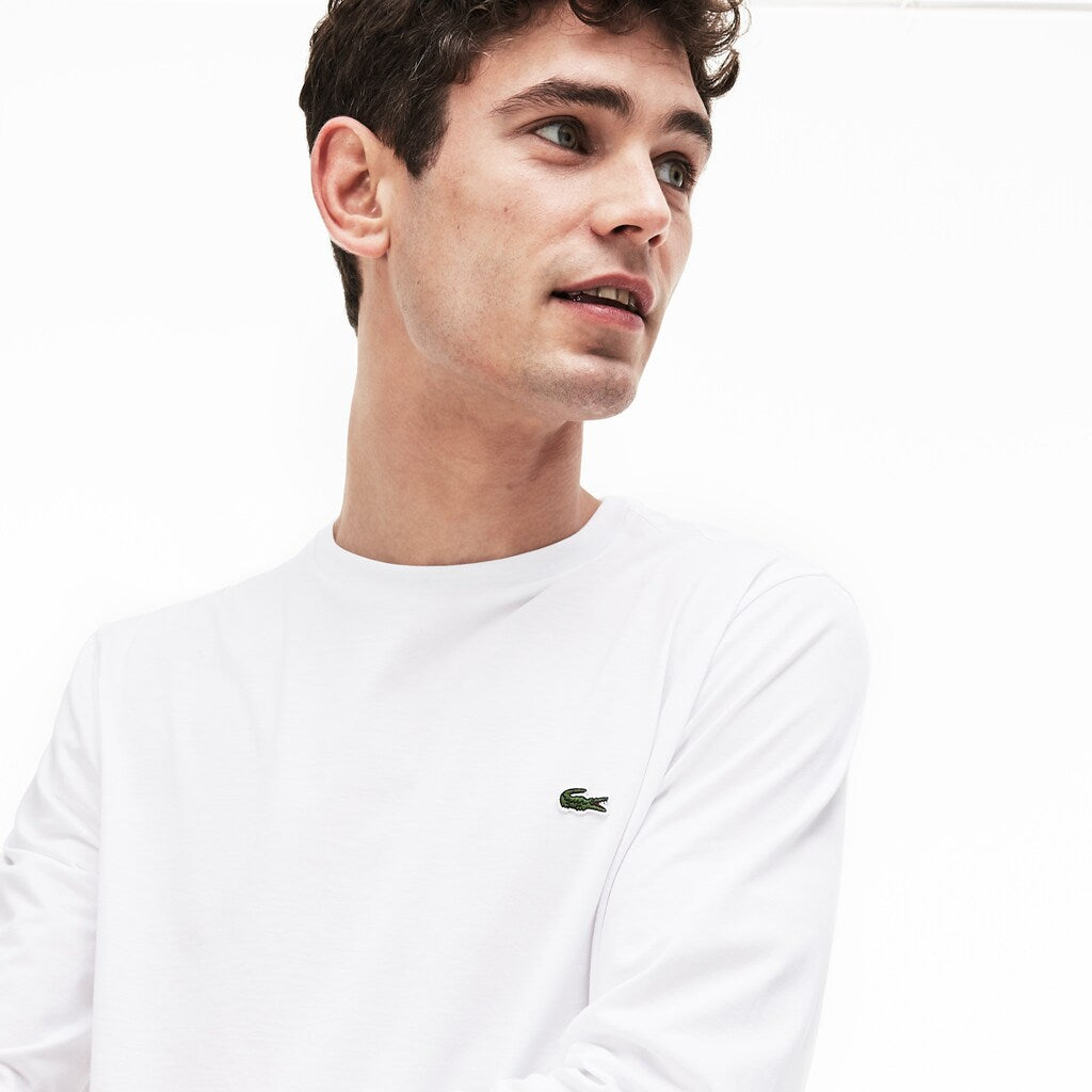Crew Neck Pima Cotton Jersey T-shirt | Lacoste Mens