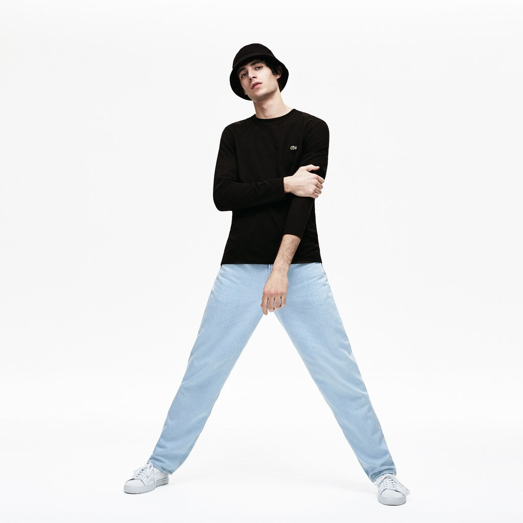 Crew Neck Pima Cotton Jersey T-shirt | Lacoste Mens