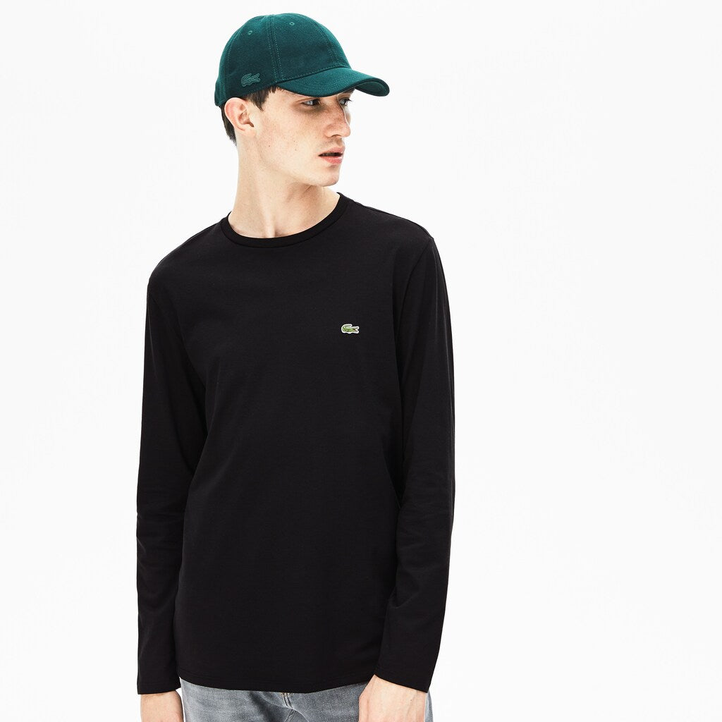 Crew Neck Pima Cotton Jersey T-shirt | Lacoste Mens