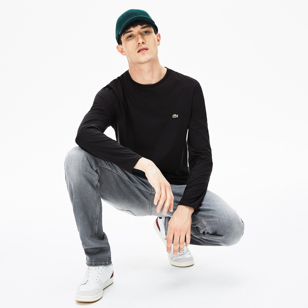 Crew Neck Pima Cotton Jersey T-shirt | Lacoste Mens