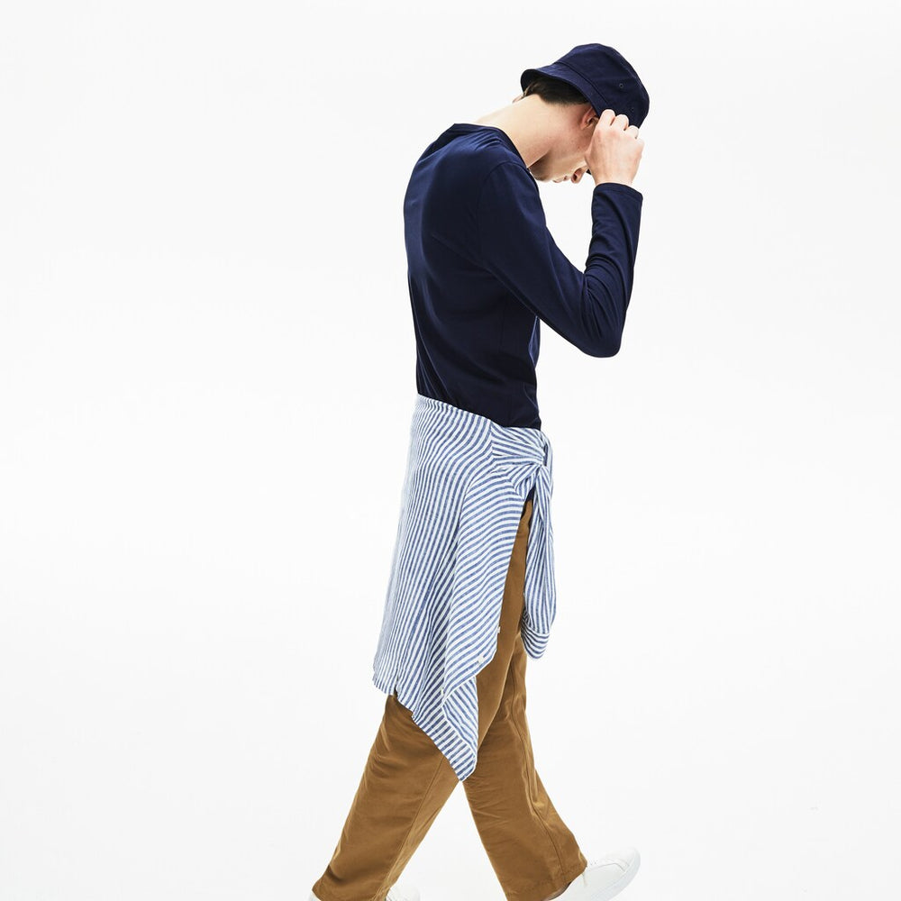 Crew Neck Pima Cotton Jersey T-shirt | Lacoste Mens