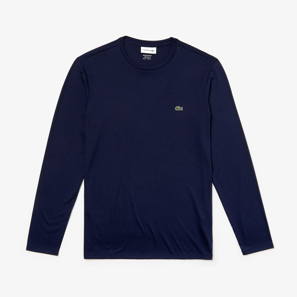 Crew Neck Pima Cotton Jersey T-shirt | Lacoste Mens