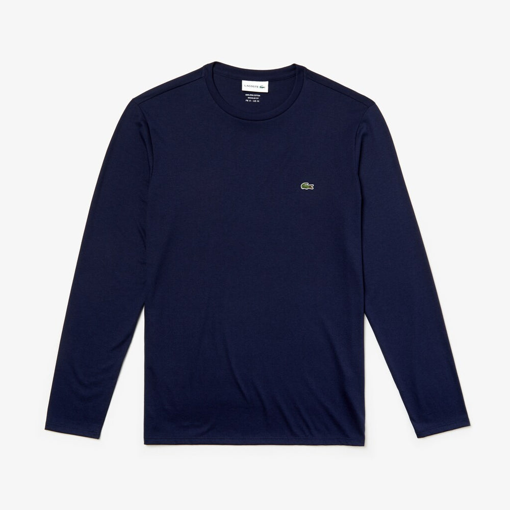 Crew Neck Pima Cotton Jersey T-shirt | Lacoste Mens