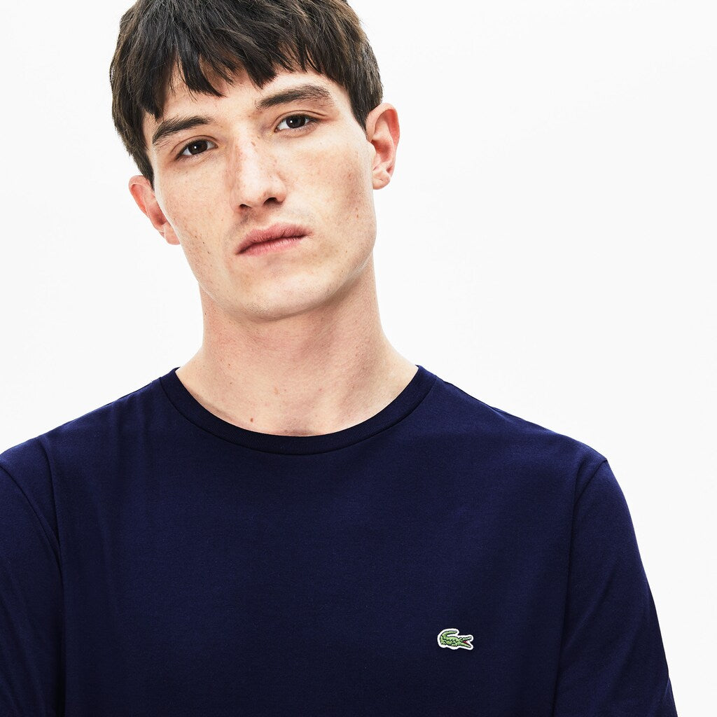 Crew Neck Pima Cotton Jersey T-shirt | Lacoste Mens