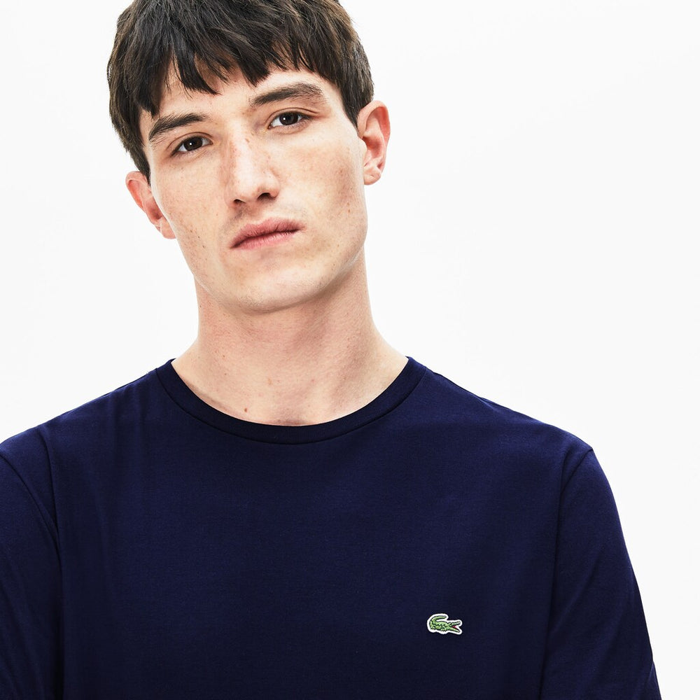 Crew Neck Pima Cotton Jersey T-shirt | Lacoste Mens