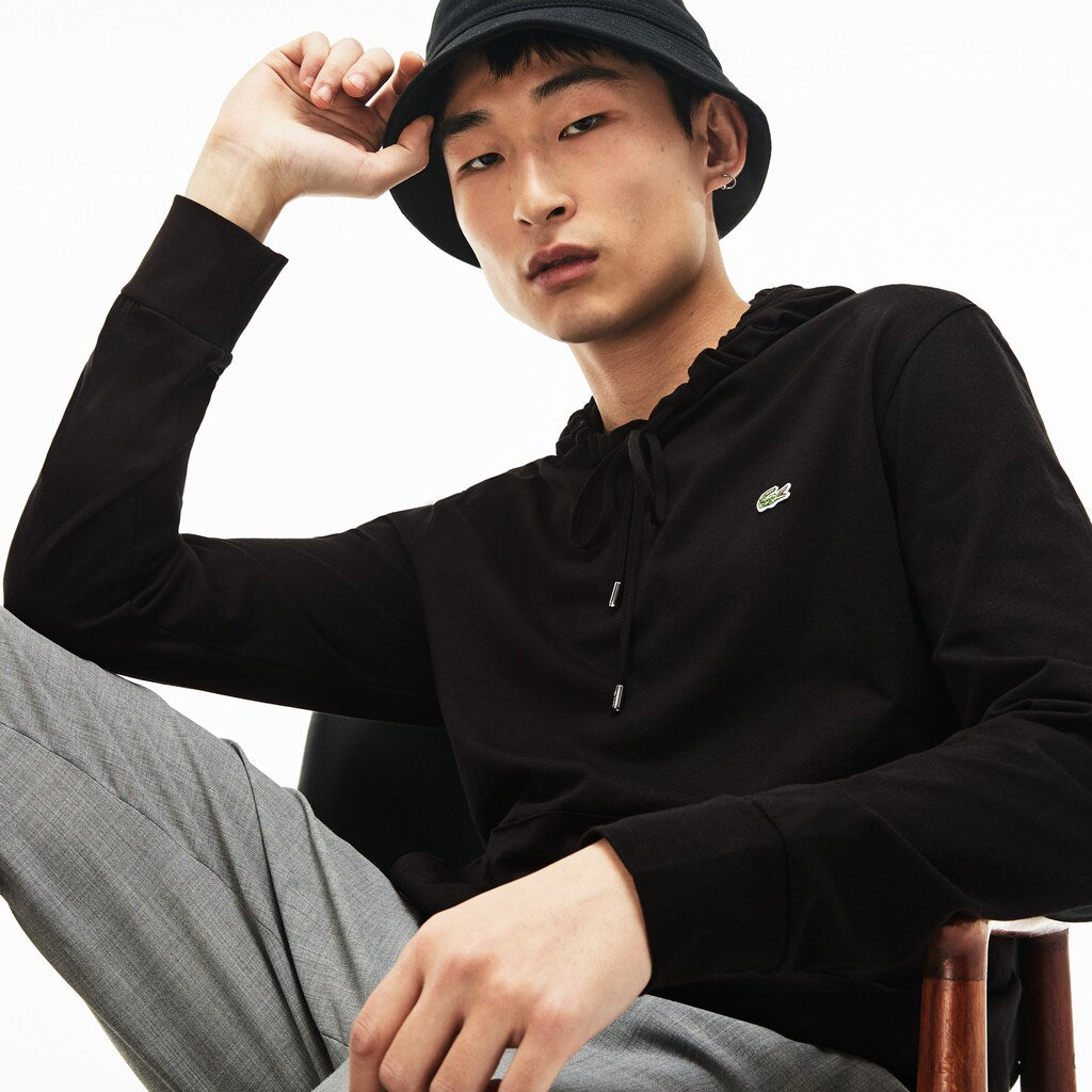 Regular Fit Hooded Jersey T-shirt | Lacoste Mens