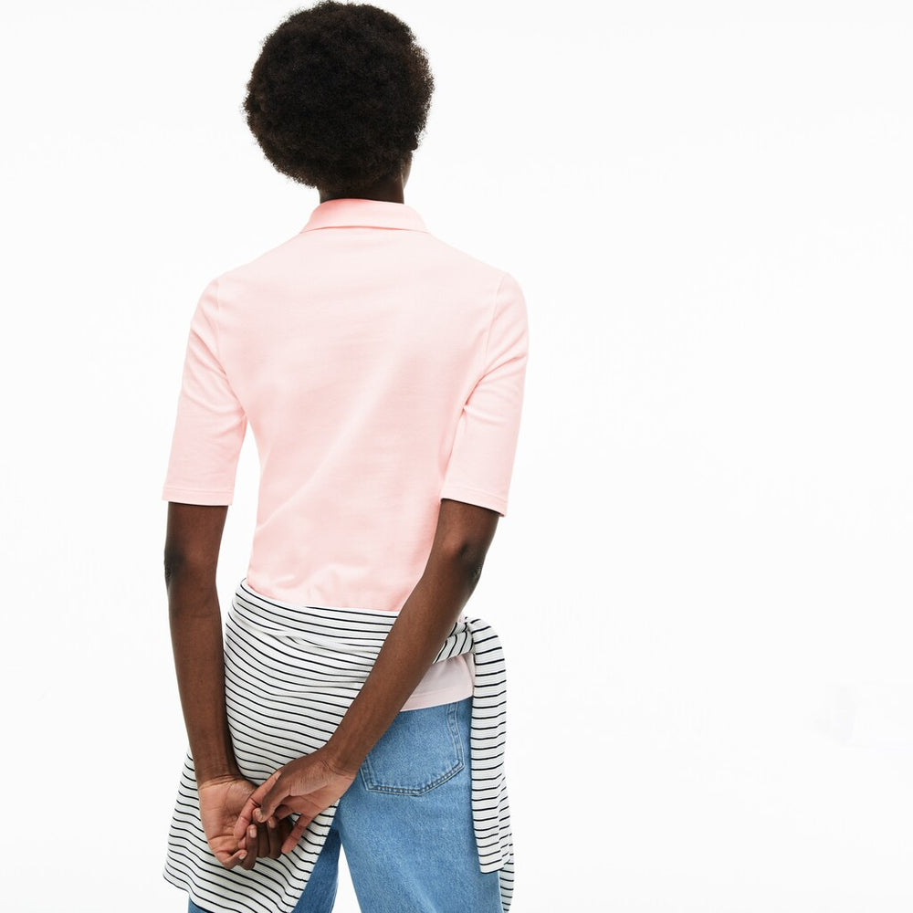 Wo   Slim Fit Stretch Mini Piqué Polo Shirt | Lacoste Womens