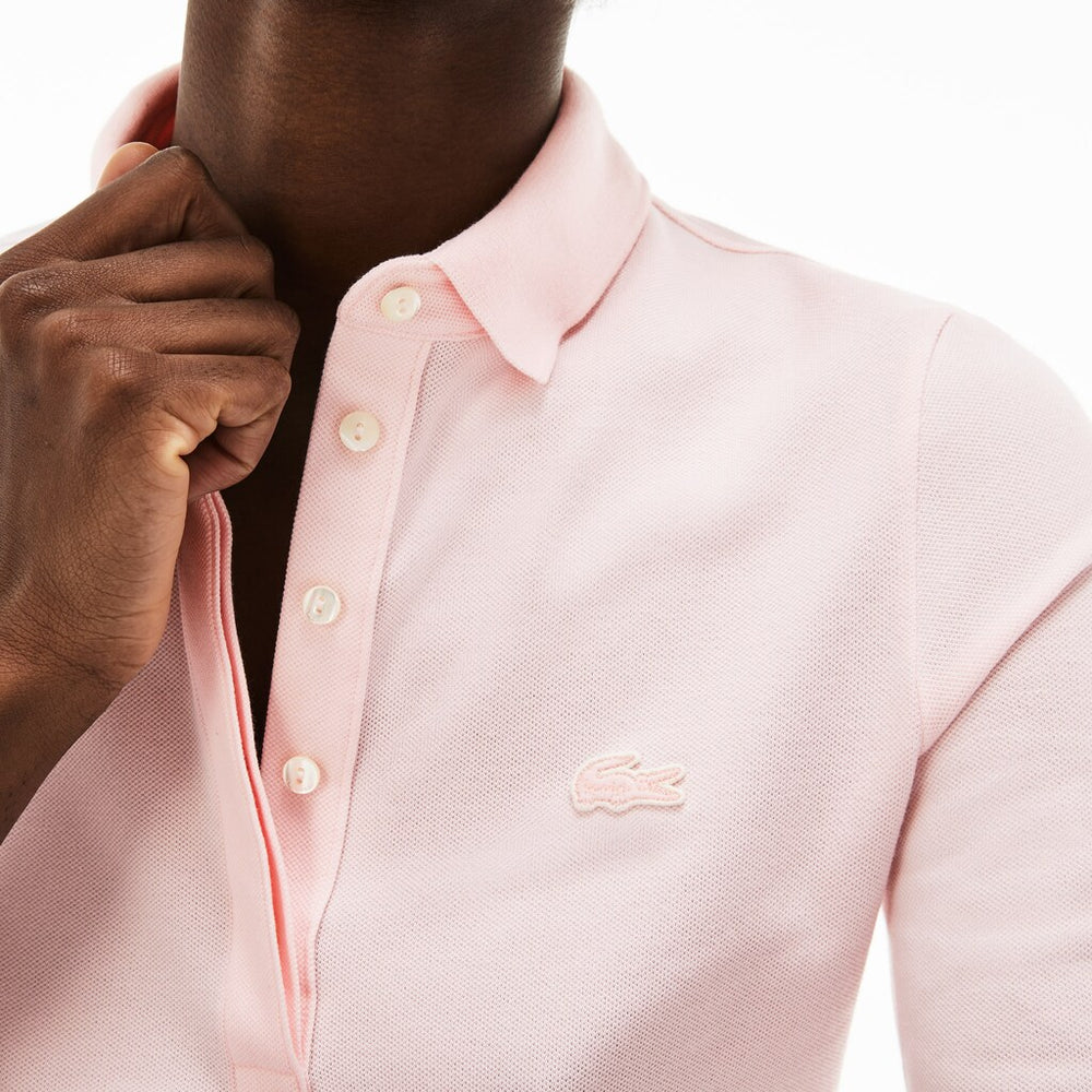 Wo   Slim Fit Stretch Mini Piqué Polo Shirt | Lacoste Womens