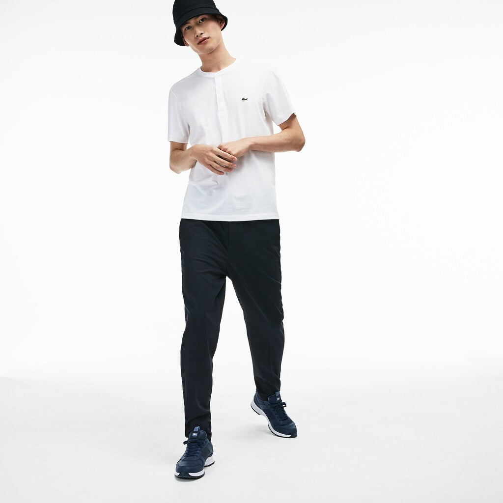 Regular Fit Pima Cotton Henley T-shirt | Lacoste Mens