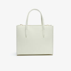 Wo  Chantaco Dual Carry Piqué Zip Leather Tote | Lacoste Womens