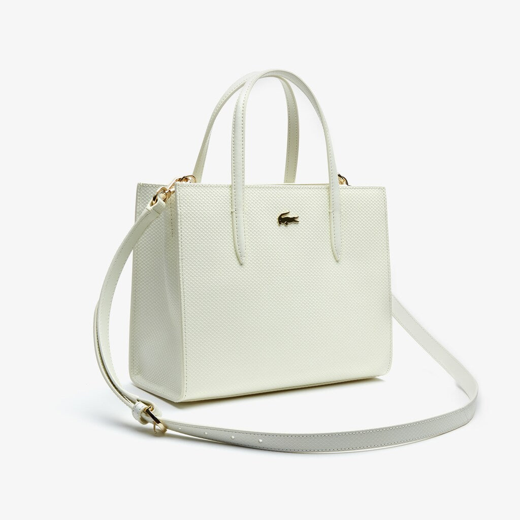 Wo  Chantaco Dual Carry Piqué Zip Leather Tote | Lacoste Womens