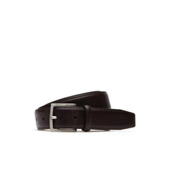 Engraved Tongue Buckle Leather Belt | Lacoste Mens
