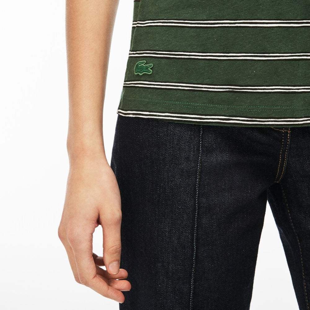 Wo  Cotton And Linen T-Shirt | Lacoste Womens