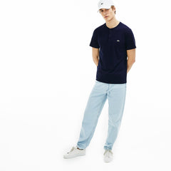 Regular Fit Pima Cotton Henley T-shirt | Lacoste Mens