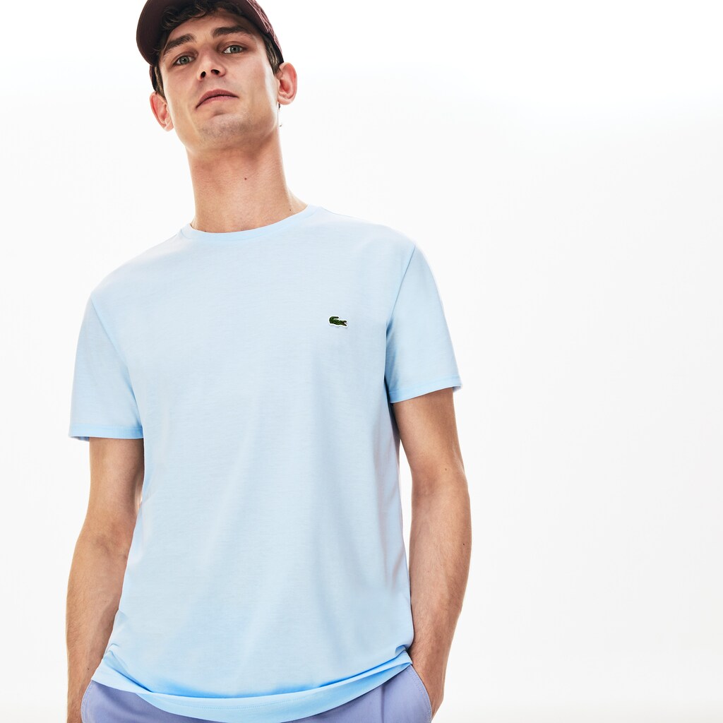 Crew Neck Pima Cotton T-Shirt | Lacoste Mens