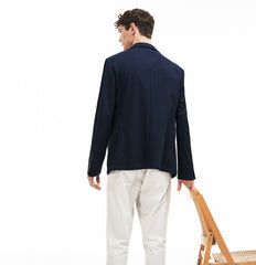 Stretch Cotton Jersey Piqué Blazer | Lacoste Mens
