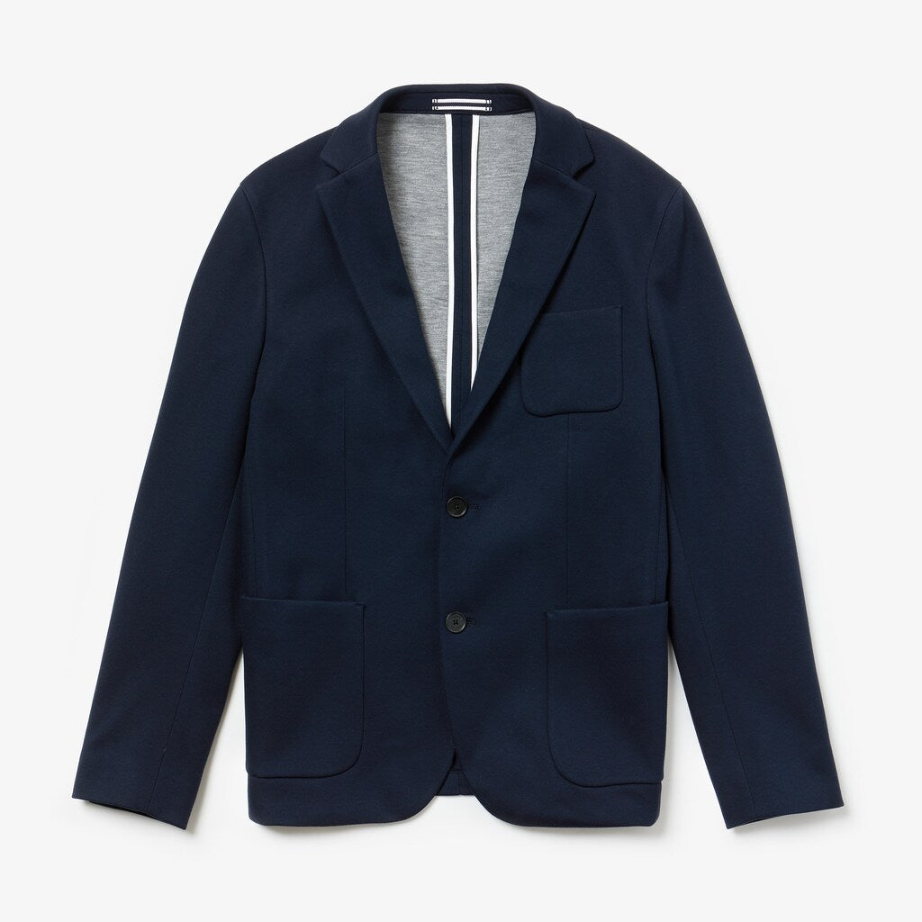 Stretch Cotton Jersey Piqué Blazer | Lacoste Mens