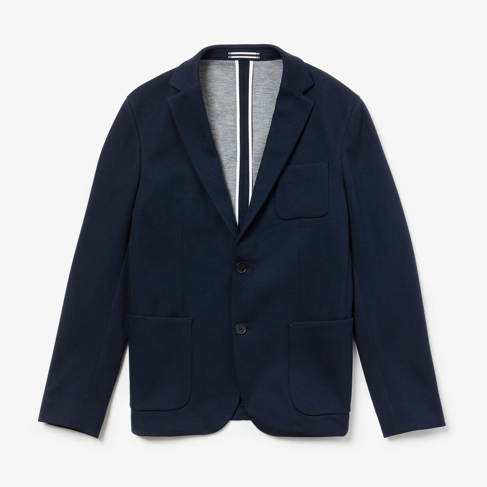 Stretch Cotton Jersey Piqué Blazer | Lacoste Mens