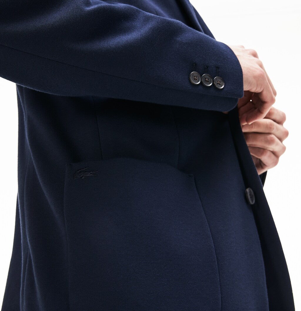 Stretch Cotton Jersey Piqué Blazer | Lacoste Mens