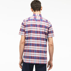 Regular Fit Check Oxford Shirt | Lacoste Mens