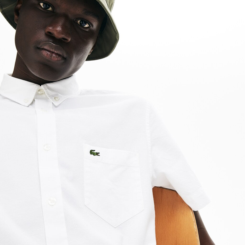 Regular Fit Oxford Cotton Shirt | Lacoste Mens