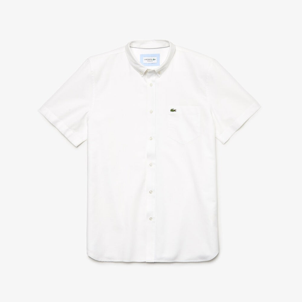 Regular Fit Oxford Cotton Shirt | Lacoste Mens