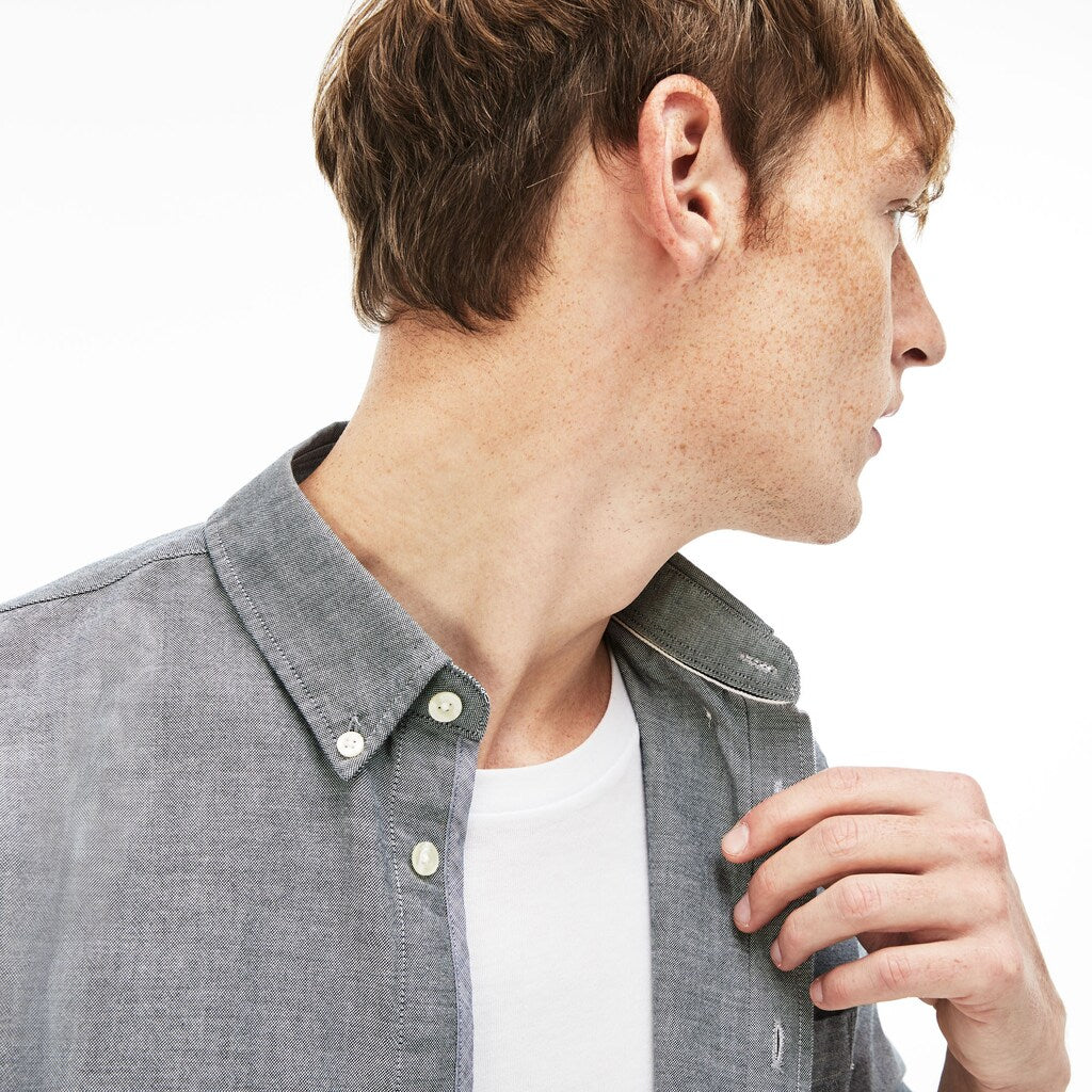 Regular Fit Cotton Oxford Shirt | Lacoste Mens