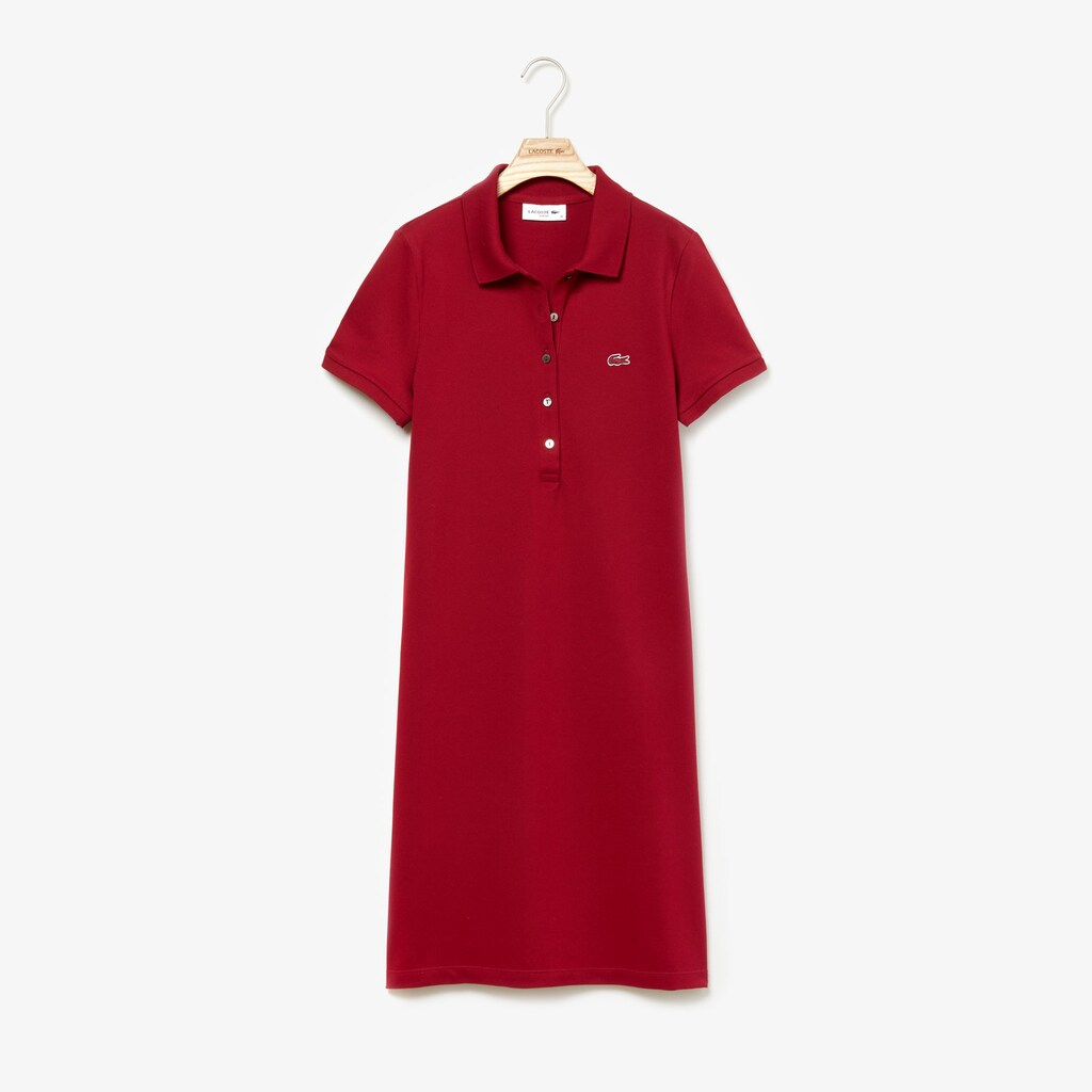 Wo  Stretch Cotton Mini Piqué Polo Dress | Lacoste Womens