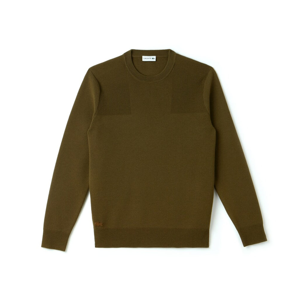 Crew Neck Technical Knit Sweater | Lacoste Mens
