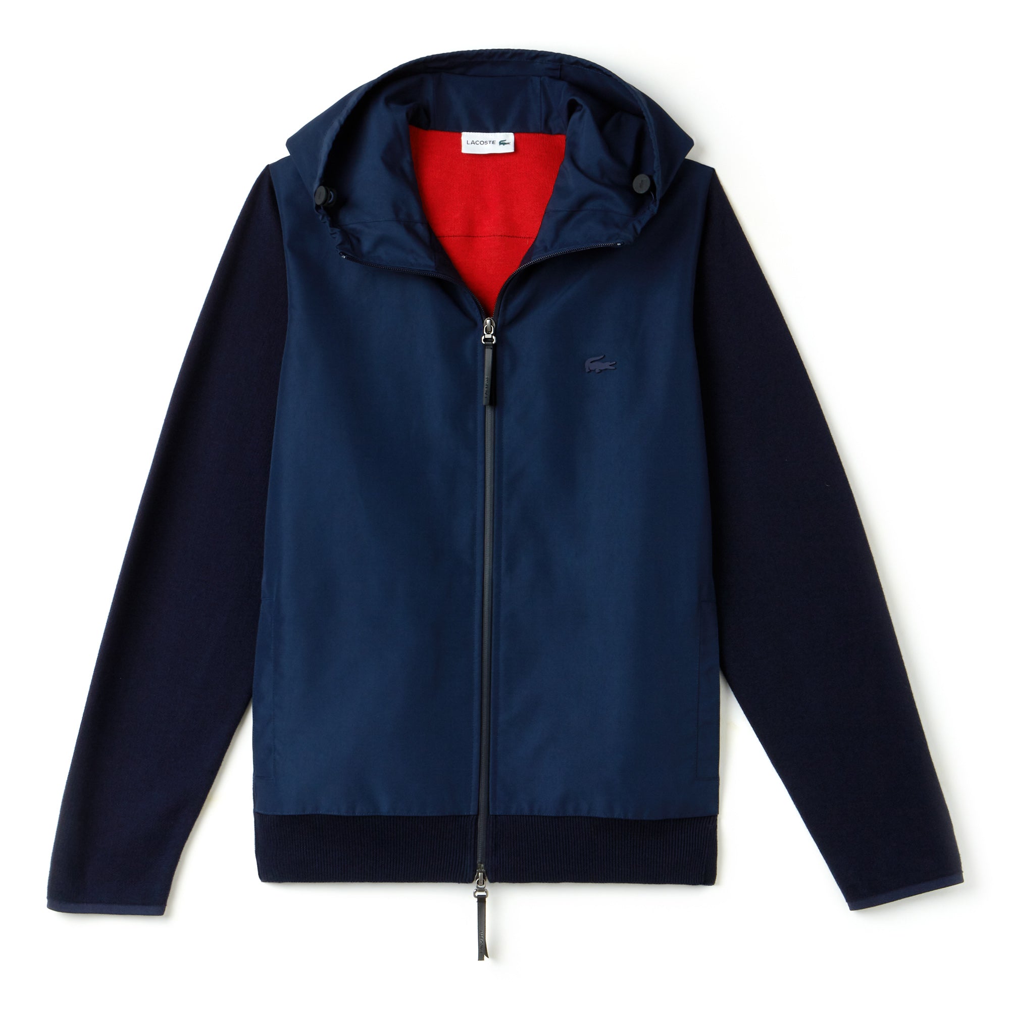 Motion Hooded Zippered Jersey Sweater | Lacoste Mens