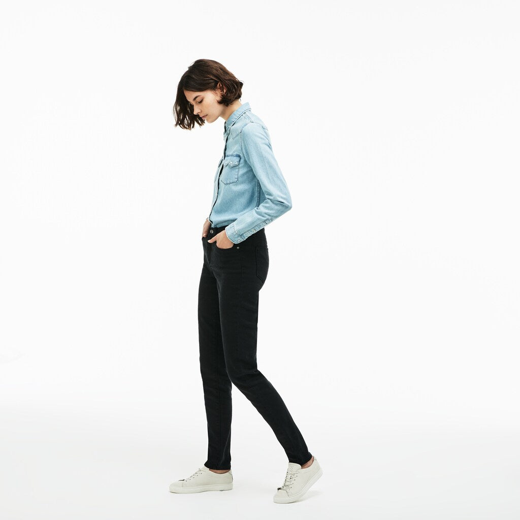 Wo  Lacoste LIVE Five-Pocket Stretch Cotton Denim Jeans | Lacoste Womens