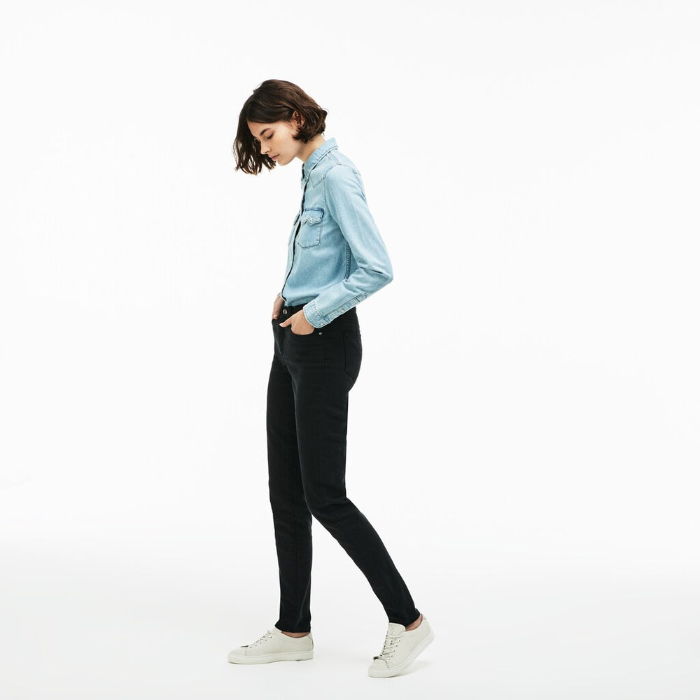 Wo  Lacoste LIVE Five-Pocket Stretch Cotton Denim Jeans | Lacoste Womens