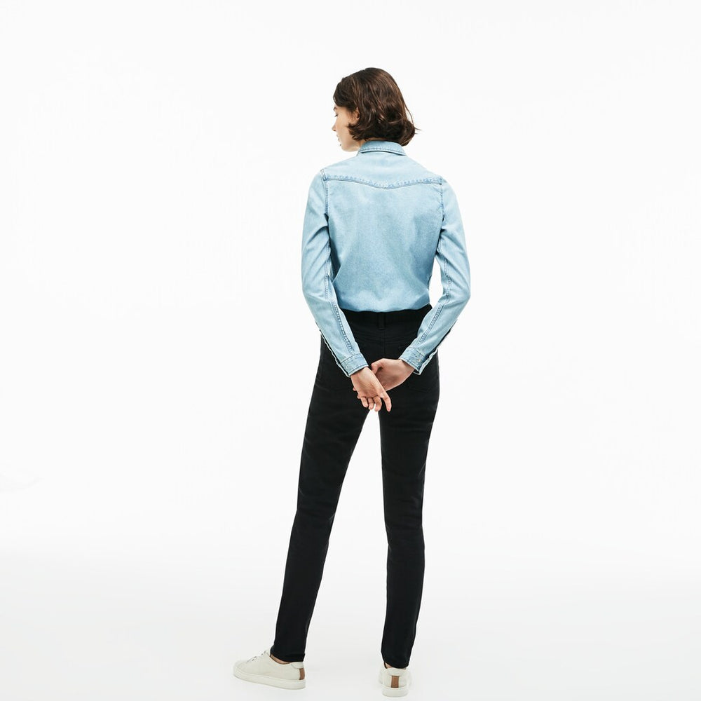 Wo  Lacoste LIVE Five-Pocket Stretch Cotton Denim Jeans | Lacoste Womens