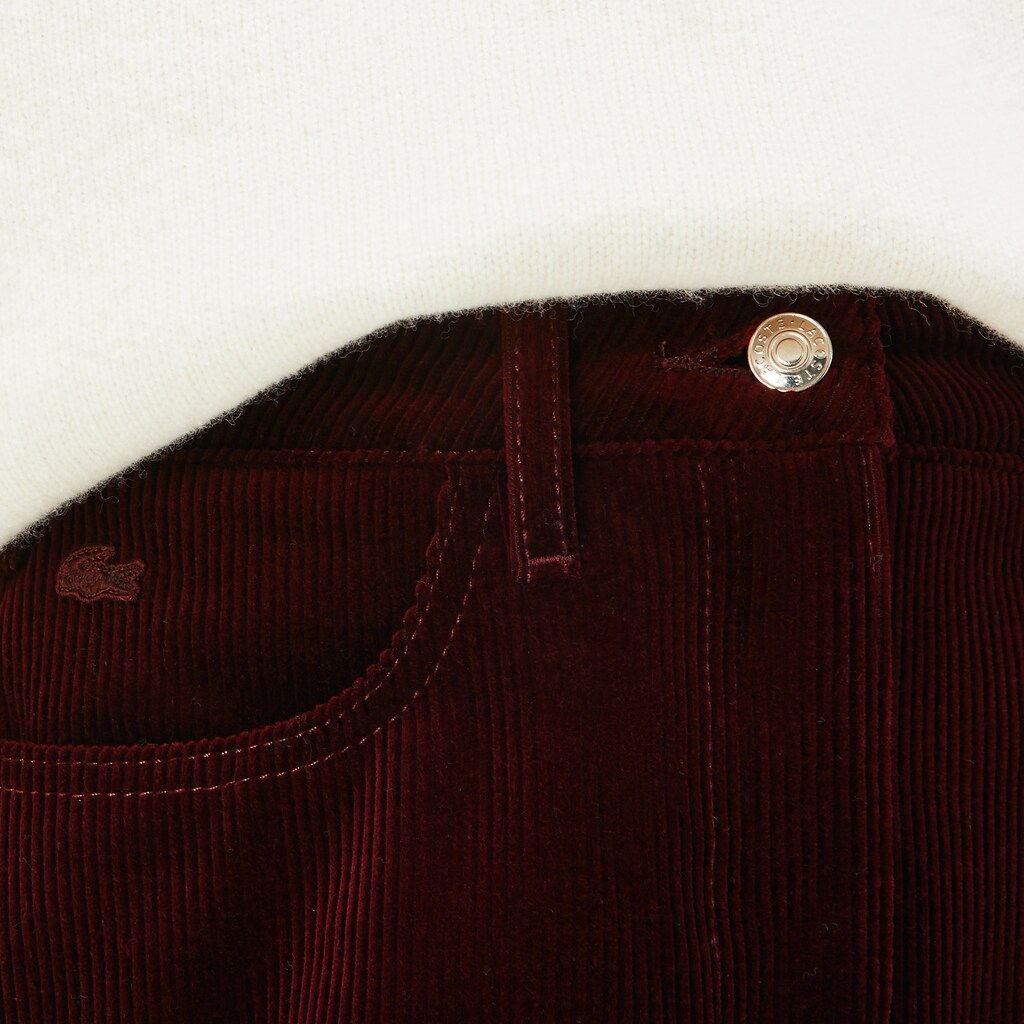 Wo  Ribbed Stretch Velour A-Line Skirt | Lacoste Womens