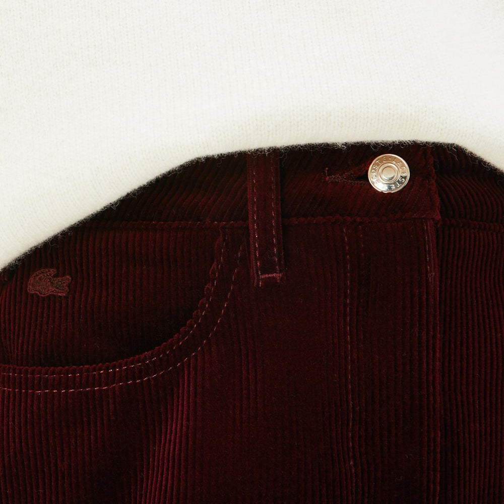 Wo  Ribbed Stretch Velour A-Line Skirt | Lacoste Womens