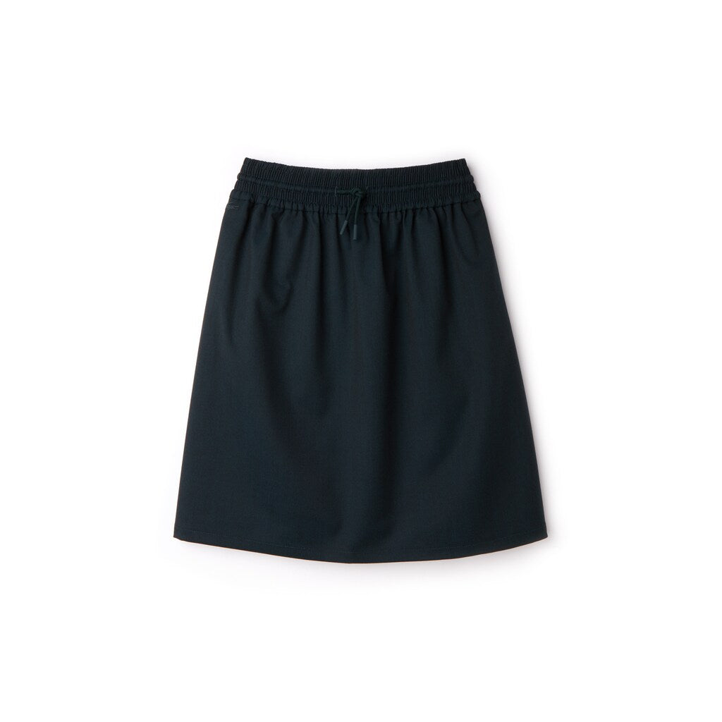 Wo  Elasticized Waist Flowing Stretch Wool Knit Skirt | Lacoste Womens