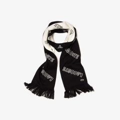 Lacoste LIVE Lettering Cashmere And Cotton Scarf | Lacoste Mens