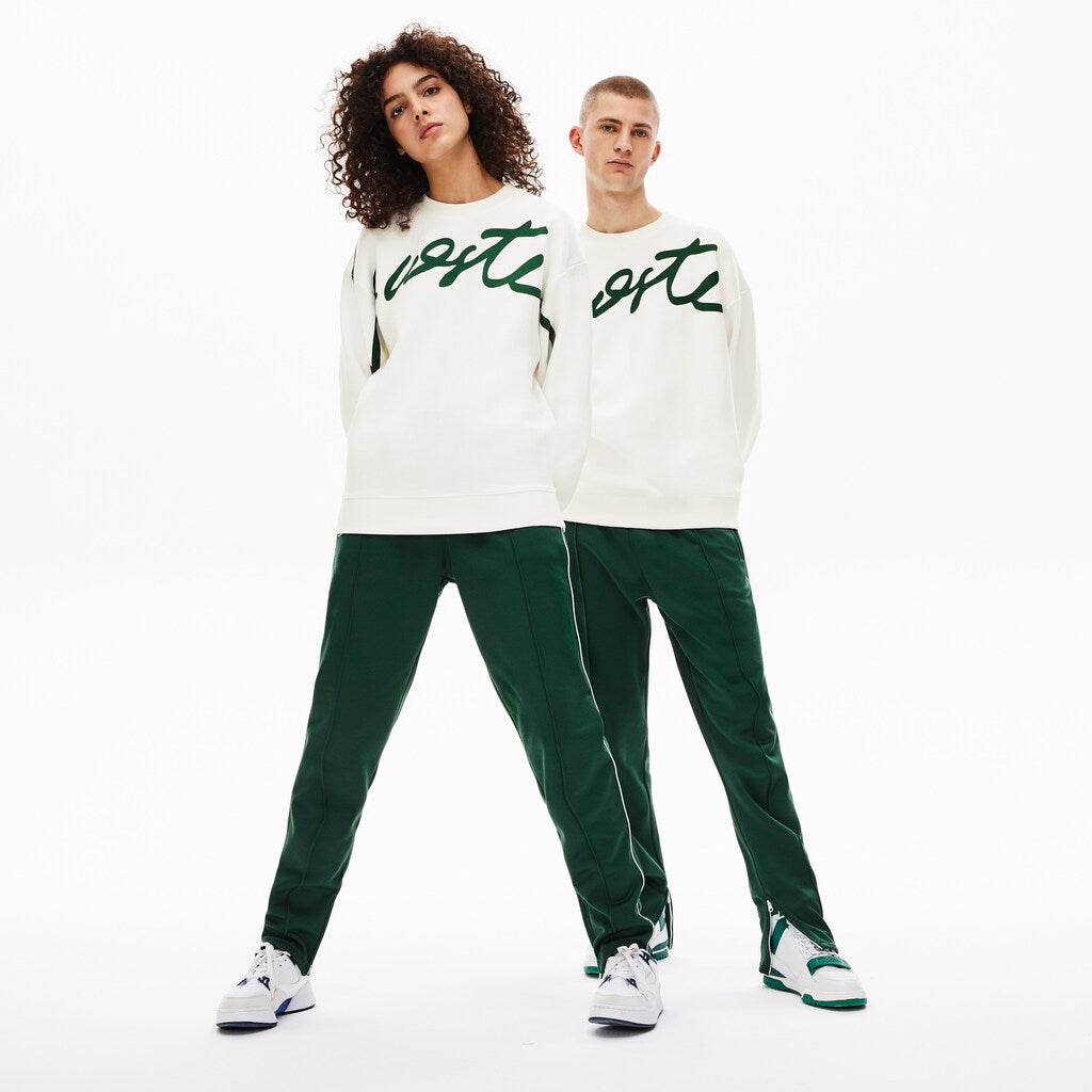 Unisex LIVE Signature Texturized Fleece Sweatshirt | Lacoste Mens