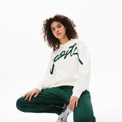 Unisex LIVE Signature Texturized Fleece Sweatshirt | Lacoste Mens