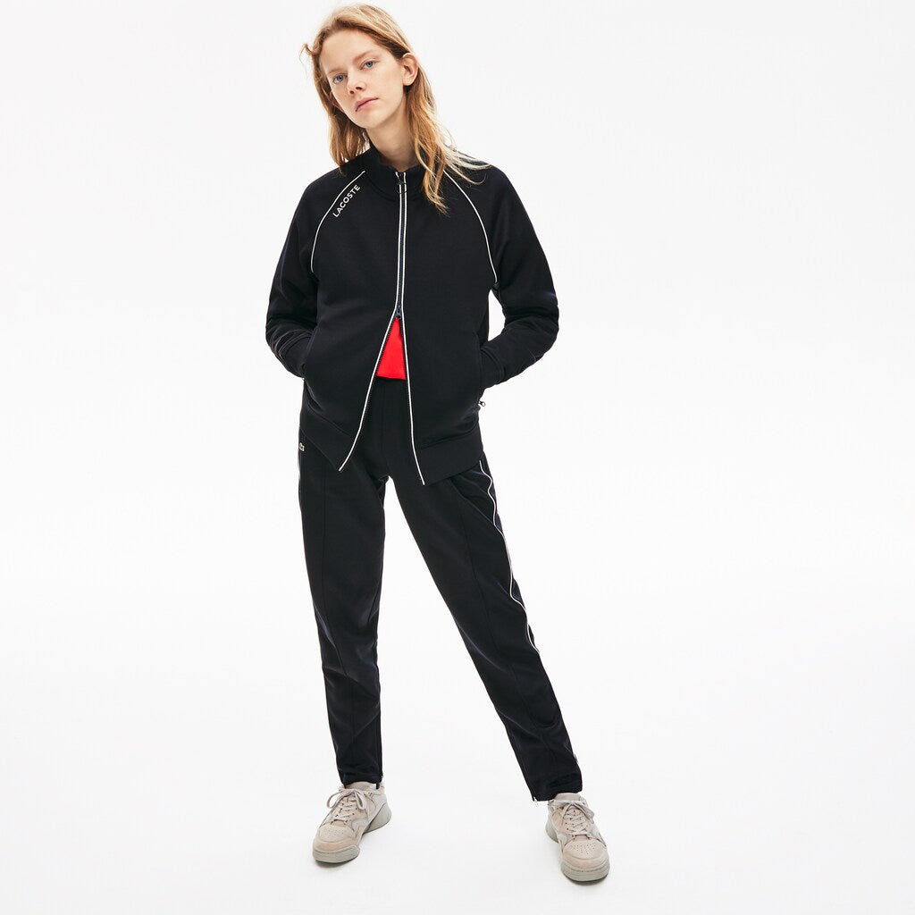 Unisex LIVE Signature Knit Zip Sweatshirt | Lacoste Mens