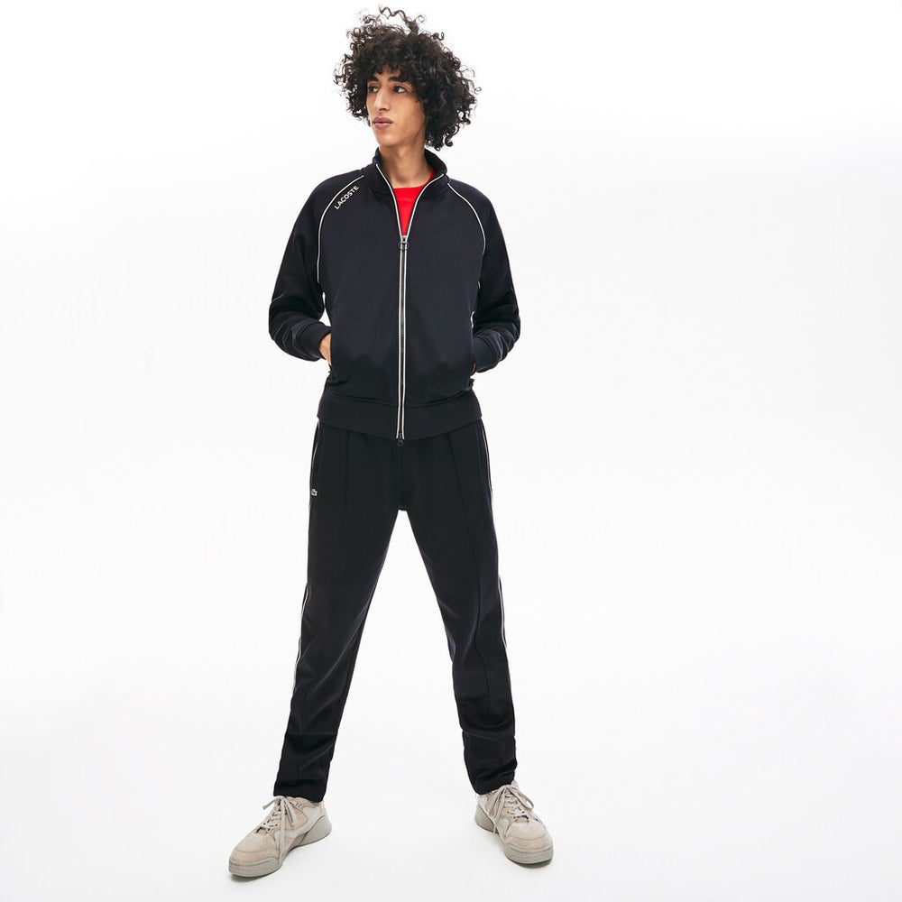 Unisex LIVE Signature Knit Zip Sweatshirt | Lacoste Mens