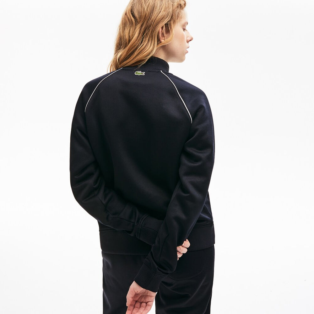 Unisex LIVE Signature Knit Zip Sweatshirt | Lacoste Mens