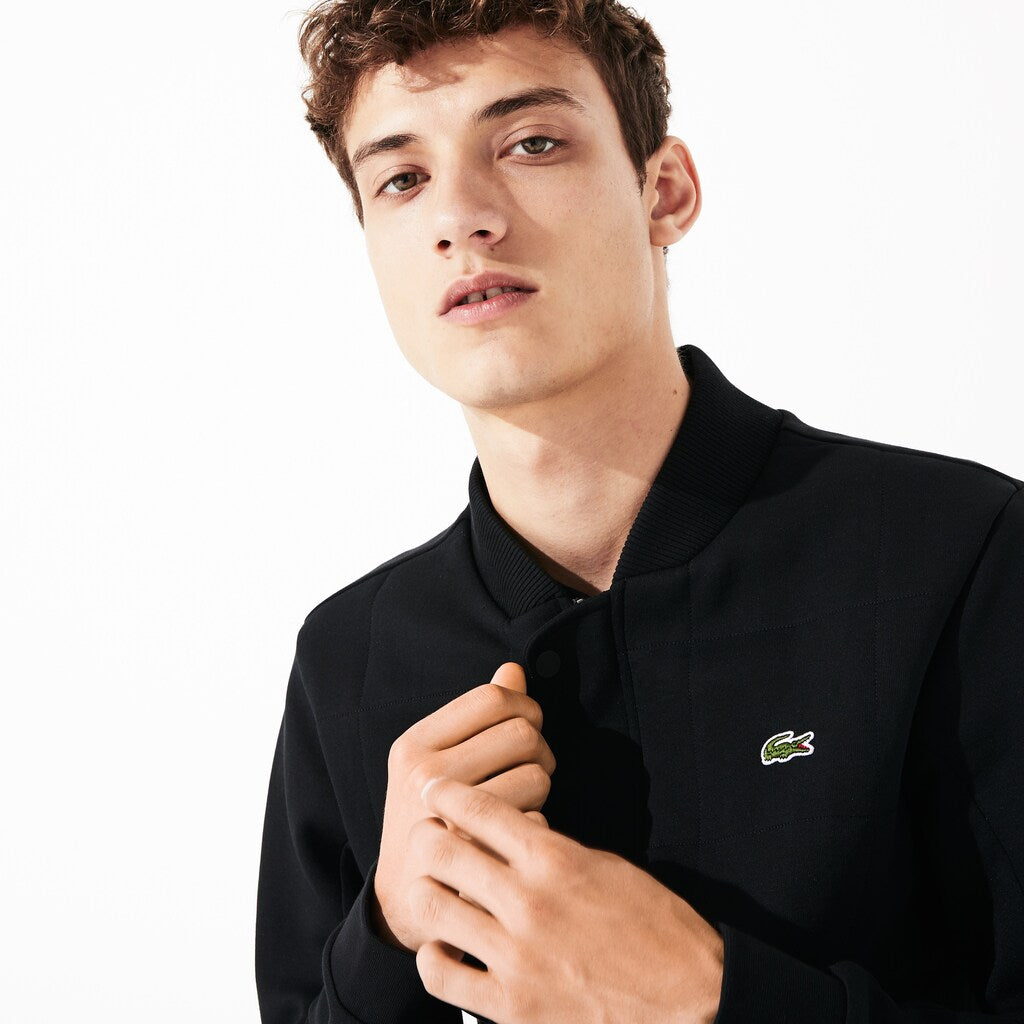 SPORT Quilted Cotton Blend Fleece Bomber Jacket | Lacoste Mens