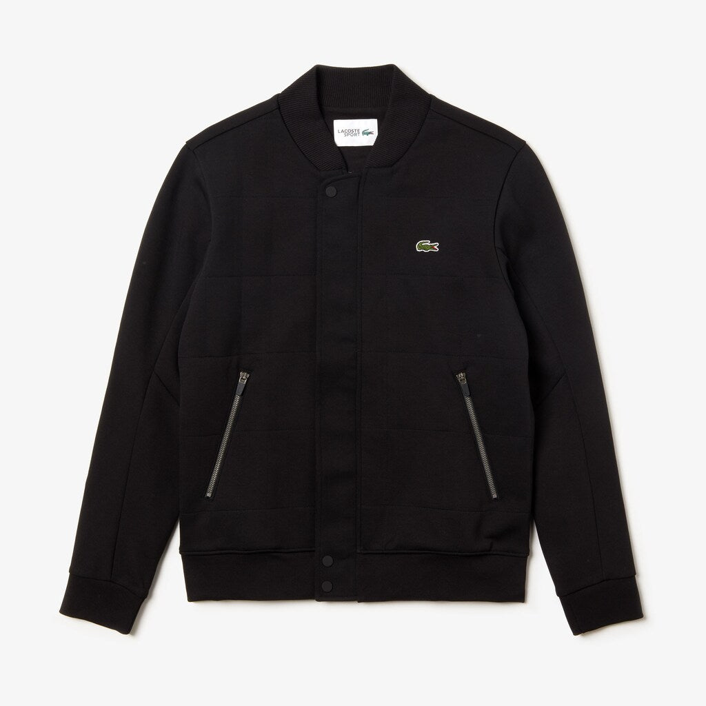 SPORT Quilted Cotton Blend Fleece Bomber Jacket | Lacoste Mens