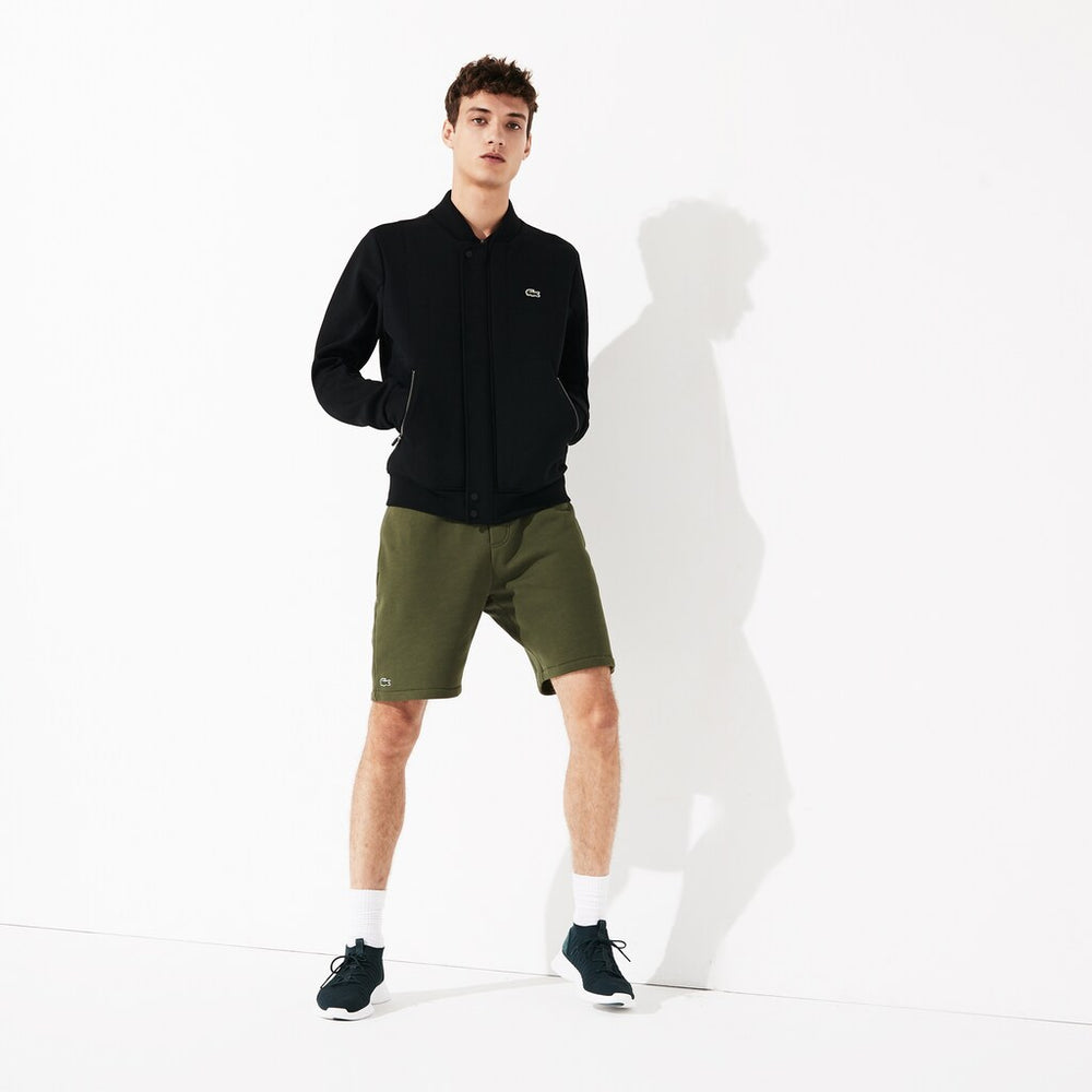 SPORT Quilted Cotton Blend Fleece Bomber Jacket | Lacoste Mens