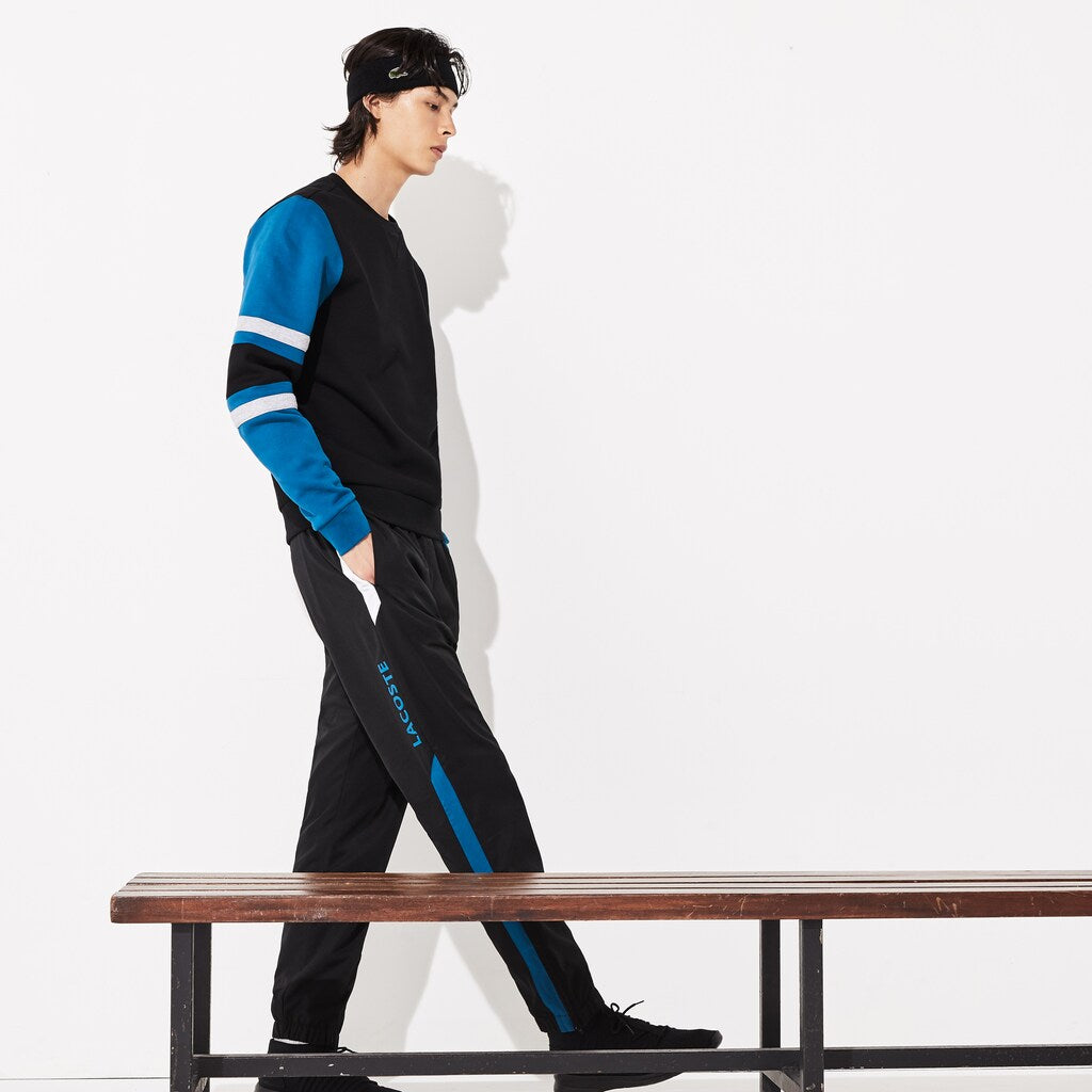 SPORT Striped-Sleeve Fleece Sweatshirt | Lacoste Mens