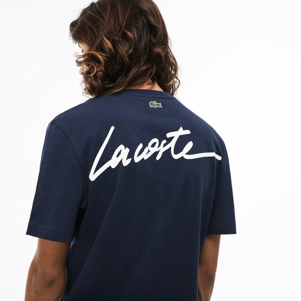 LIVE Crew Neck Signature Jersey T-shirt | Lacoste Mens