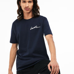 LIVE Crew Neck Signature Jersey T-shirt | Lacoste Mens
