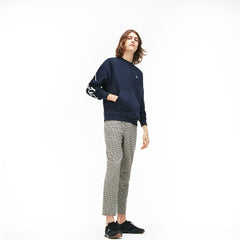 Unisex LIVE Crew Neck Embroidered Fleece Sweatshirt | Lacoste Mens